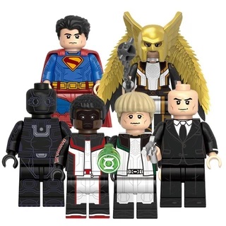 Boneco Bloco de Montar Superman Heróis e Vilões  Kit 6 Personagens