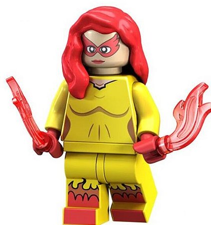 Boneco Bloco de Montar Firestar – Estrela de Fogo Marvel