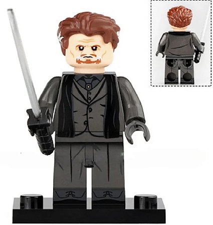 Boneco Bloco de Montar Ra's al Ghul Vilão DC.