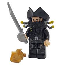 Boneco Bloco de Montar Barba Negra Piratas do Caribe