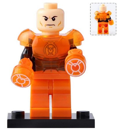 Boneco Bloco de Montar Lex Luthor Lanterna Laranja DC