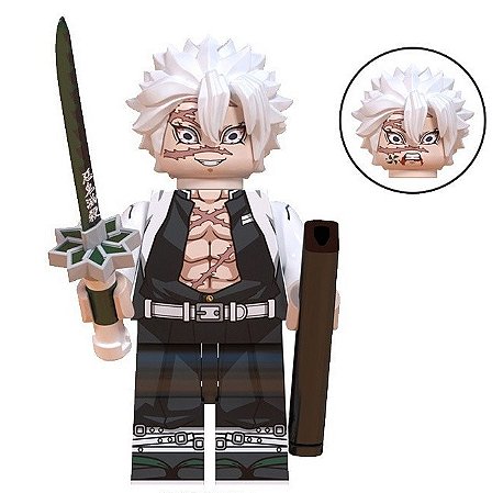 Boneco Bloco de Montar Demon Slayer Sanemi Shinzugawa