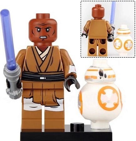 Boneco Bloco de Montar Star Wars Darth Mace Windu