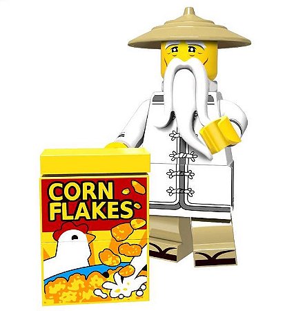 Boneco Bloco de Montar Ninjago Sensei Wu