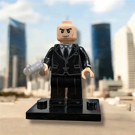 Boneco Bloco de Montar Super Vilão Lex Luthor