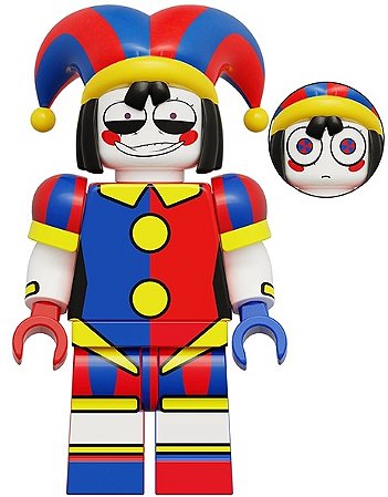 Boneco Bloco de Montar Circo digital Pomni