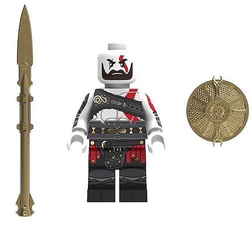 Boneco Bloco de Montar Kratos God Of War