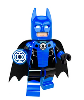 Boneco Bloco de Montar Tropa Azul Batman Lanterna