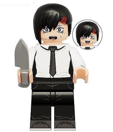 Boneco Bloco de Montar Cahinsaw Man Higashiyama Kobeni