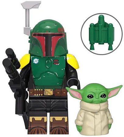 Boneco Bloco de Montar Boba Fett Star Wars