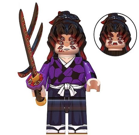 Boneco Bloco de Montar Demon Slayer Kokushibo