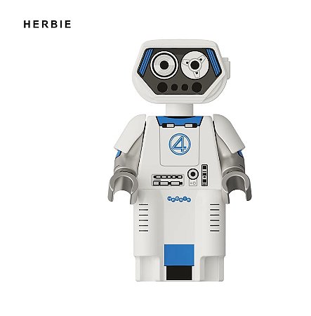 Boneco Bloco de Montar HERBIE Robô do Quarteto Fantástico