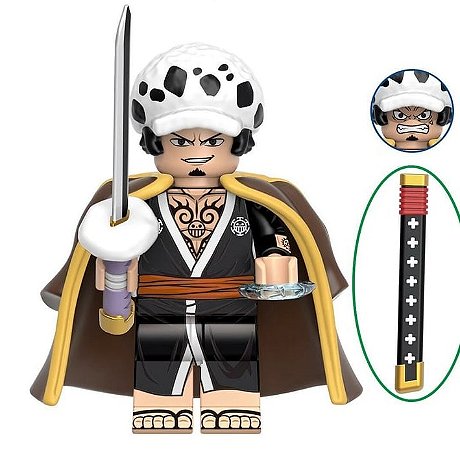 Boneco Bloco de Montar One Piece Trafalgar D. Water Law