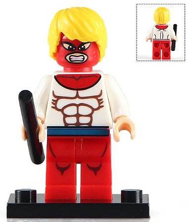 Boneco Bloco de Montar Supervilão Piledriver