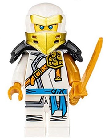 Boneco Bloco de Montar Ninjago Mestre da Montanha Zane