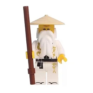 Boneco Bloco de Montar Ninjago Mestre Wu