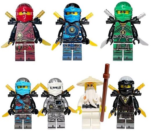 Boneco Bloco de Montar Ninjago Legacy – Kit 7 Personagens