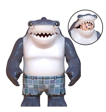 Boneco Bloco de Montar King Shark – Tubarão Rei DC