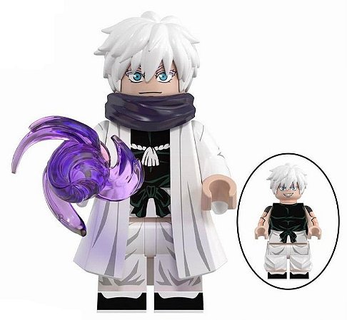 Boneco Bloco de Montar Jujutsu Kaisen Satoru Gojo