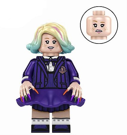 Boneco Bloco de Montar Enid Sinclair Wednesday Addams