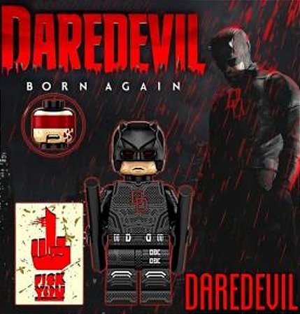 Boneco Bloco de Montar Daredevil Black Suit