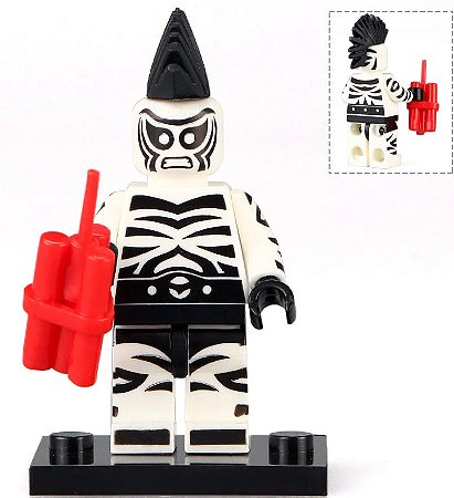 Boneco Bloco de Montar Super Visão Zebra-Man DC