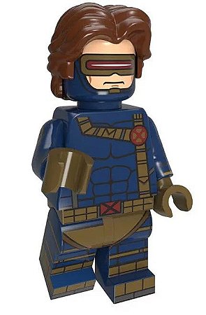 Boneco Bloco de Montar Ciclope X-Men