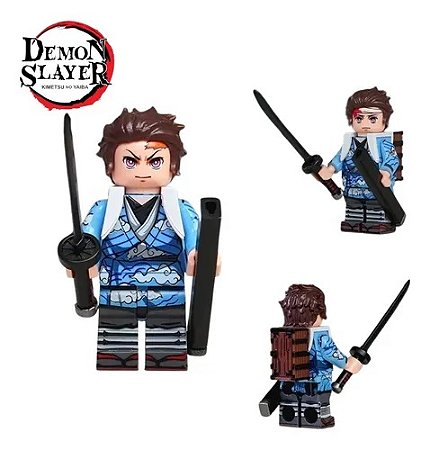 Boneco Bloco de Montar Demon Slayer Tanjiro Kamado