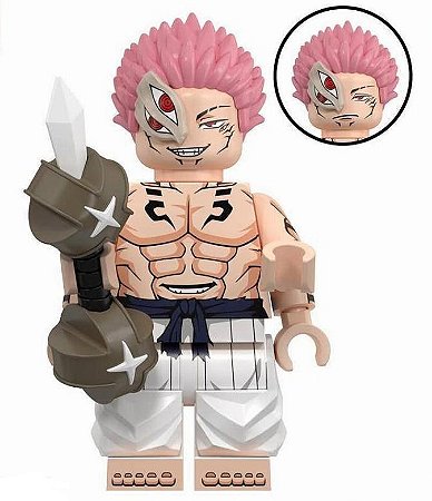Boneco Bloco de Montar Heian Era Sukuna Jujutsu Kaisen