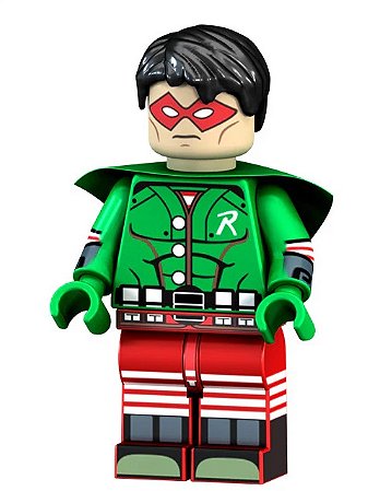 Boneco Bloco de Montar Christmas Elf Robin DC