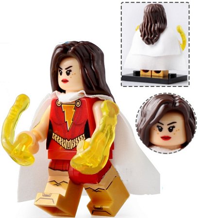 Boneco Bloco de Montar Mary Marvel Shazam