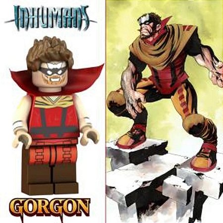 Boneco Bloco de Montar Gorgon - Inhuman