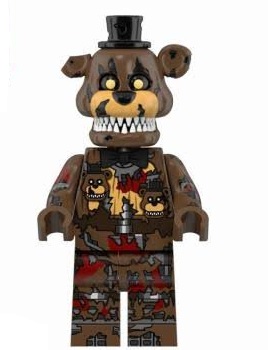 Boneco Bloco de Montar Nightmare Freddy Five Nights at Freddy's