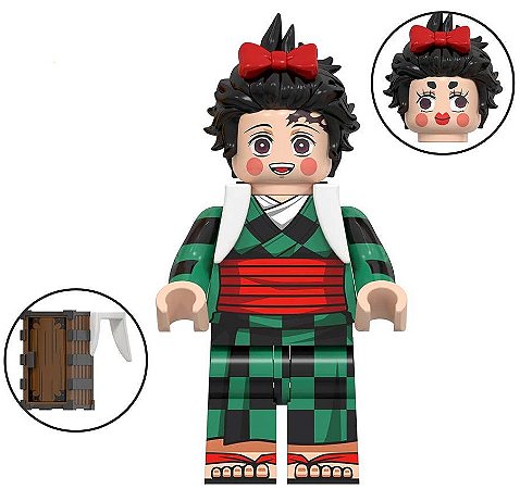 Boneco Bloco de Montar Tanjiro Sumiko Demon Slayer