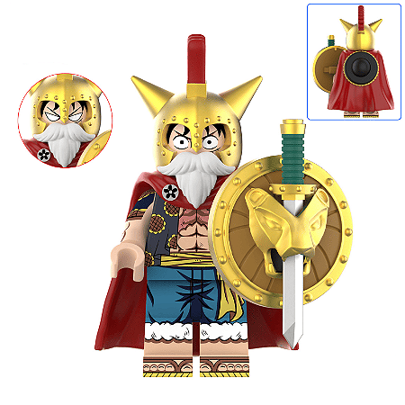 Boneco Bloco de Montar Monkey D. Luffy Arco Dressrosa