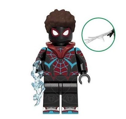 Boneco Bloco de Montar Miles Morales Evolved suit Spider-Man