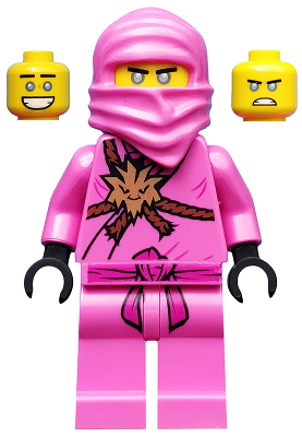 Boneco Bloco de Montar Avatar Pink Zane Ninjago