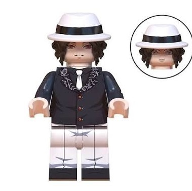 Boneco Bloco de Montar Demon Slayer Muzam Kibutsuji