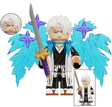 Boneco Bloco de Montar Bleach Toshirou Hitsugaya