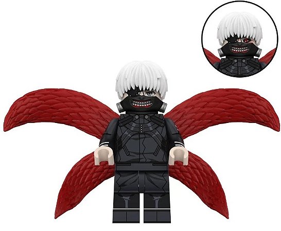 Boneco Bloco de Montar Kaneki Ken Tokyo Ghoul