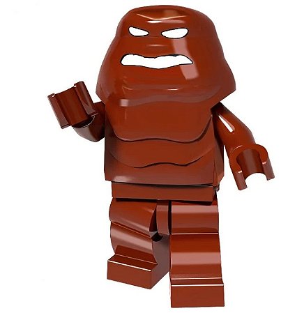 Boneco Bloco Montar Supervilão Cara-de-Barro (ou Clayface)
