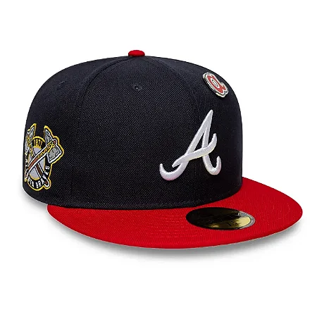 BONÉ NEW ERA 59FIFTY "ATLANTA - BRAVES" COM PIN