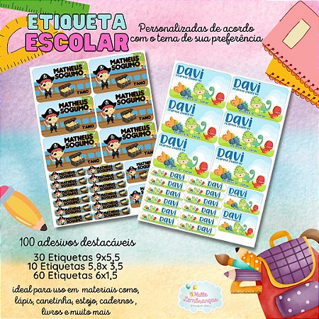 Kit Etiqueta Escolar