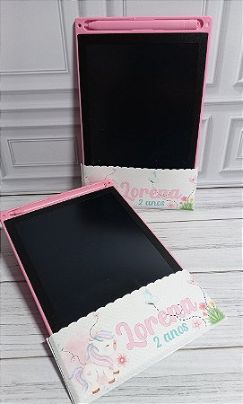 Tablet Lousa Mágica Personalizado - Lembrancinha Infantil