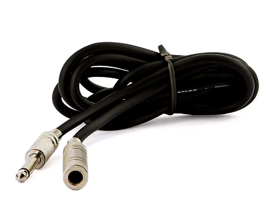 Extensor P10 Microfone 2 Metros Cabo Mono Reforçado Original