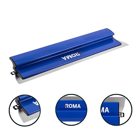 Desempenadeira Berox Aço Inox Pro 40cm Para Massa Corrida Roma