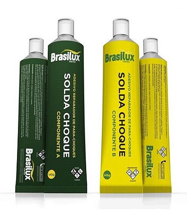 Solda Choque 145gr Cola Bicomponete Para Plásticos  Brasilux