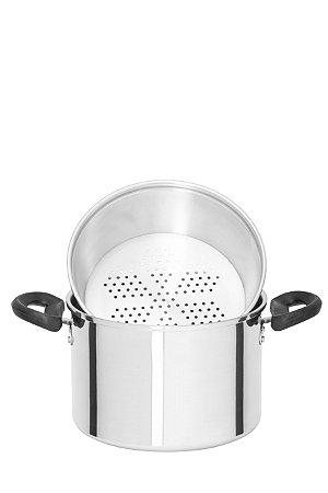 Panela a vapor 5x1 em alumínio polido