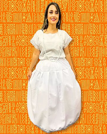 Saia Branca de Oxford
