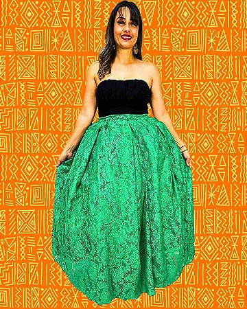 Saia de Renda Verde